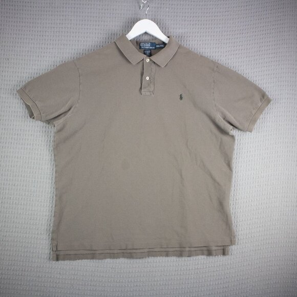 Polo Ralph Lauren 1990s Vintage Brown Button Up Mens XXL - Picture 2 of 8